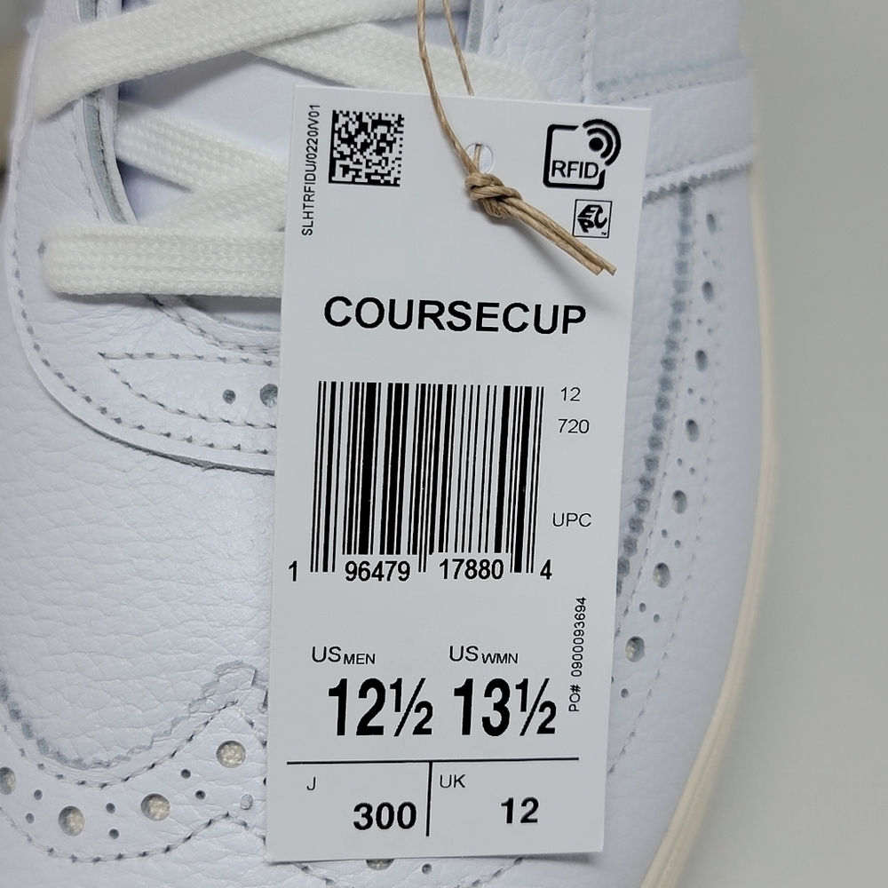 adidas Coursecup Spikeless Golf Mens Size 12.5 Shoes IH2264 Cloud White NEW - Picture 5 of 10